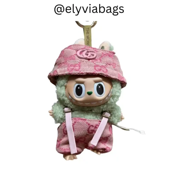 Pink Macaron Labubu GG Outfit Doll
