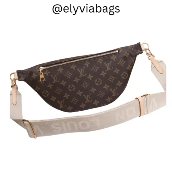 lv high rise pm bag crossbody brown back view
