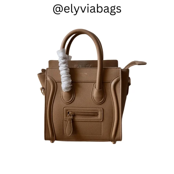 celine nano luggage bags brown