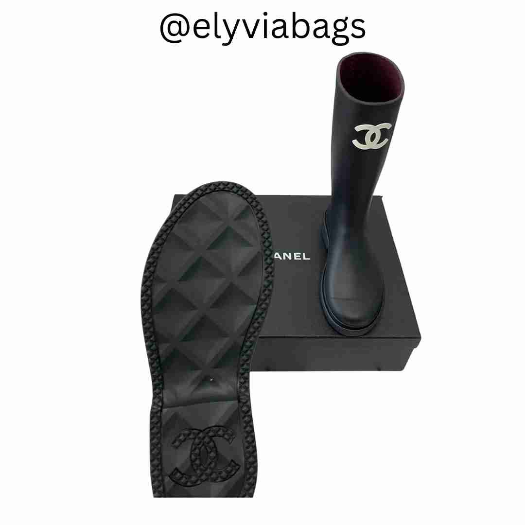 Caoutchouk High Boots black sole view